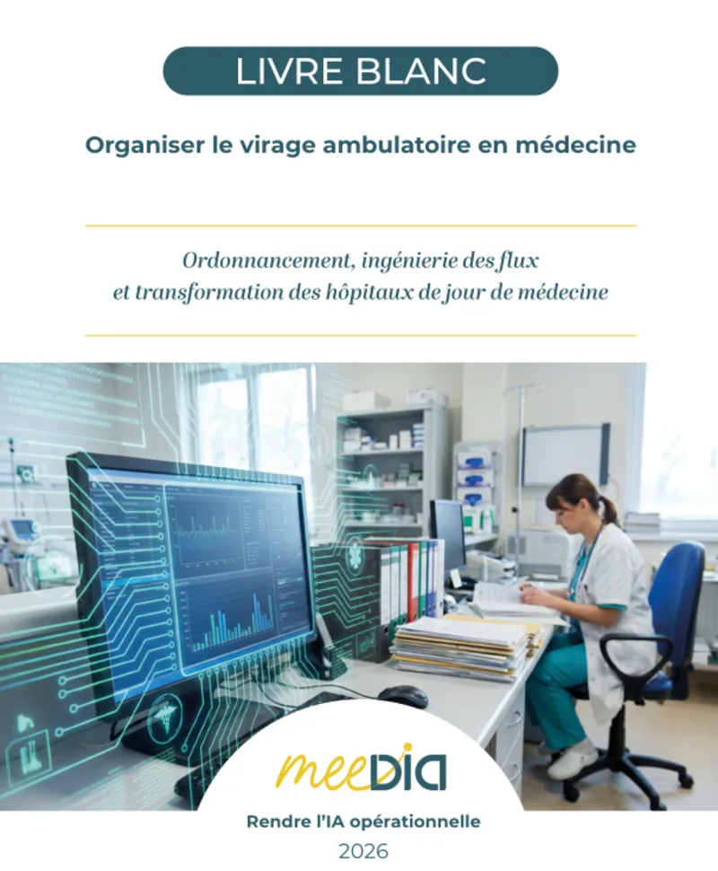 meeDIA white paper cover — Organising the shift to ambulatory care